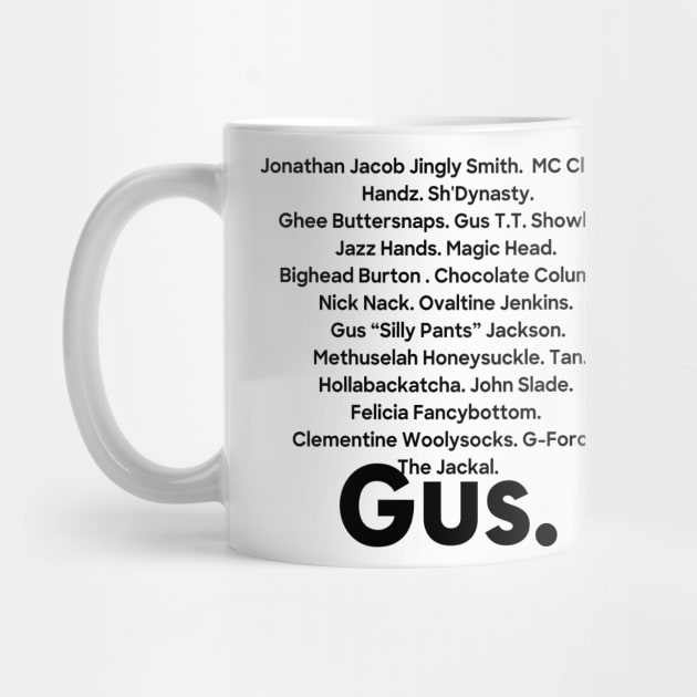 Gus' nicknames by Lindseysdesigns